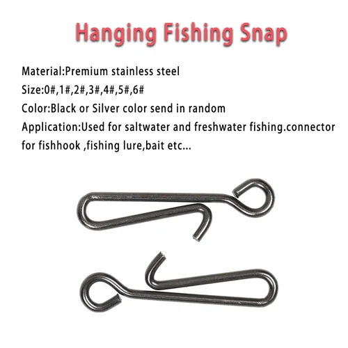 Imagen 2 del producto LIONRIVER-gancho de pesca giratorio de acero inoxidable, Conector de cebo para lubina, trucha, aparejos de pesca en el mar