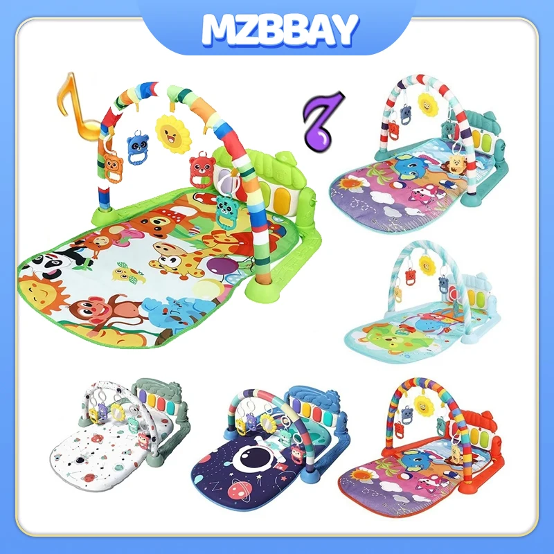 Baby Activity Pedal Piano Toys Piano Crawling Blanket Pedal Game Pad Baby Instrument Appease Piano Play Mats Early Education Toy