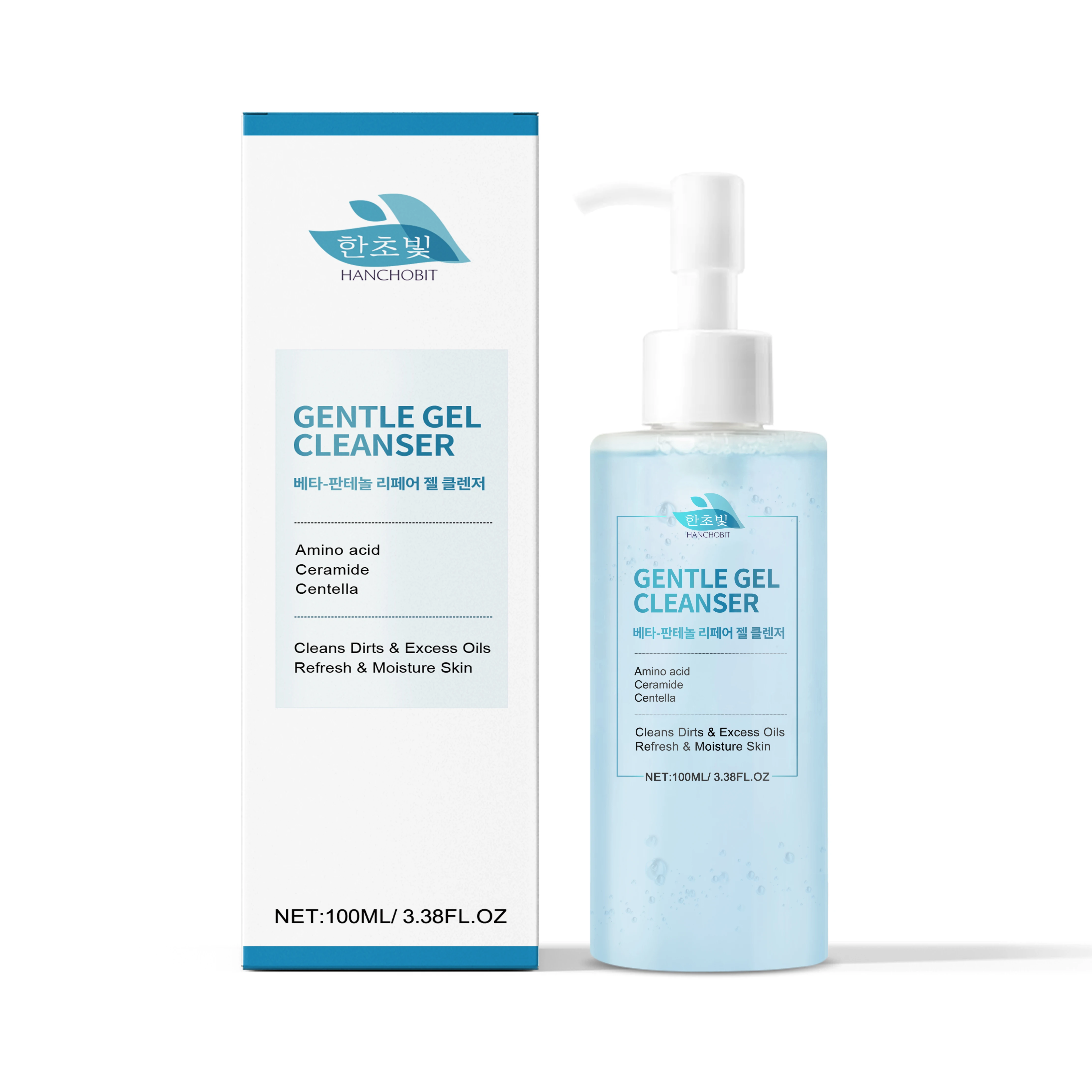 Hanchobit  β - Panthenol Gel Cleanser Gently Cleanses And Softens Skin Transparent Gel Moisture-Retaining Refreshing Cleanser