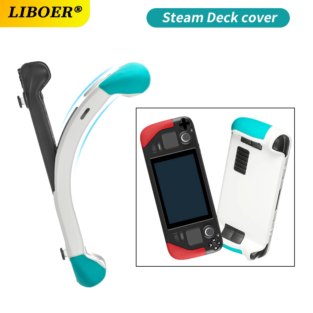 

Steam Deck Cover Case Silicone Soft Dual Color Non-slip Waterproof Flexible Protective Shell Compatible with Steam Deck
