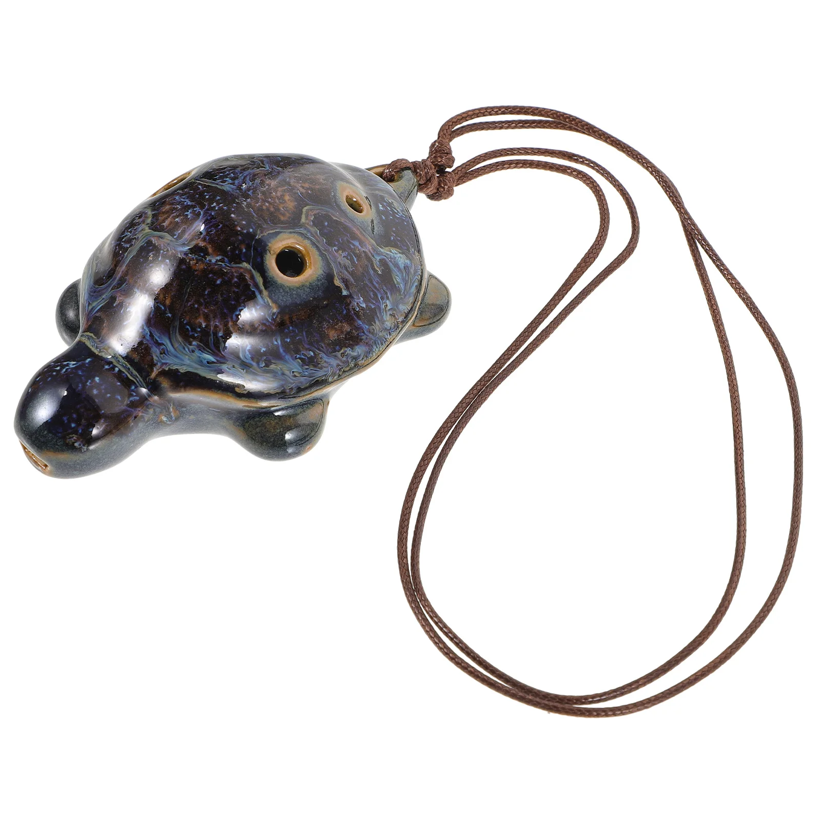 

6 Hole Ceramic Turtle Shaped Ocarina Portable Instrument for Beginner Kids Children Practice Wind Musical Instrument