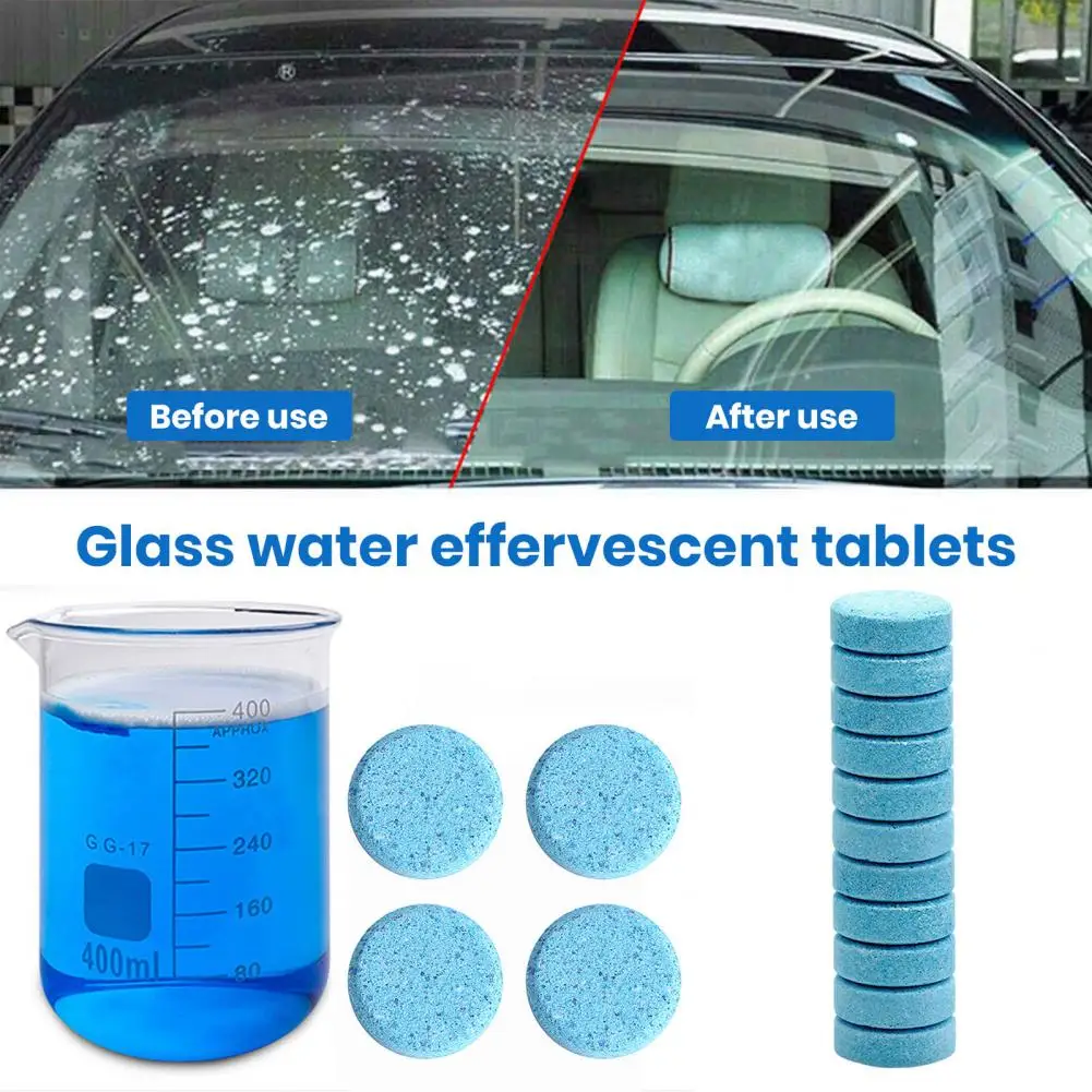 Car Windshield Effervescent Tablets Car Windshield Cleaner Super Concentrated Windshield Cleaner Tablets For Car Wash For Auto