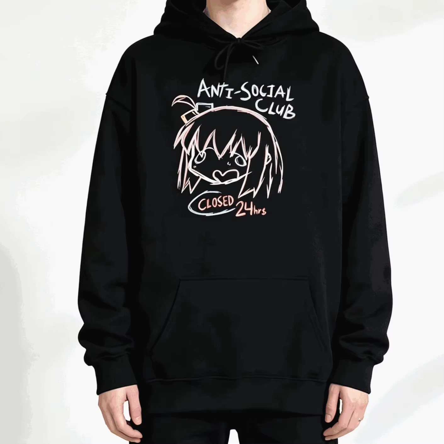Bocchi The Rock Hoodie Unisex Herren Damen Baumwolle Grafikdruck Langarm Drop-Shoulder Streetwear Sommer Casual 2026 Bestseller