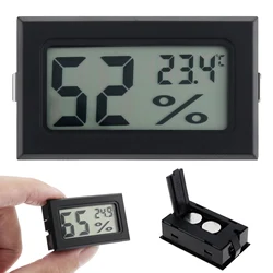 Electronic Thermometer Digital LCD Thermometer Hygrometer Humidity Sensor Meter Built-In Probe FY-11