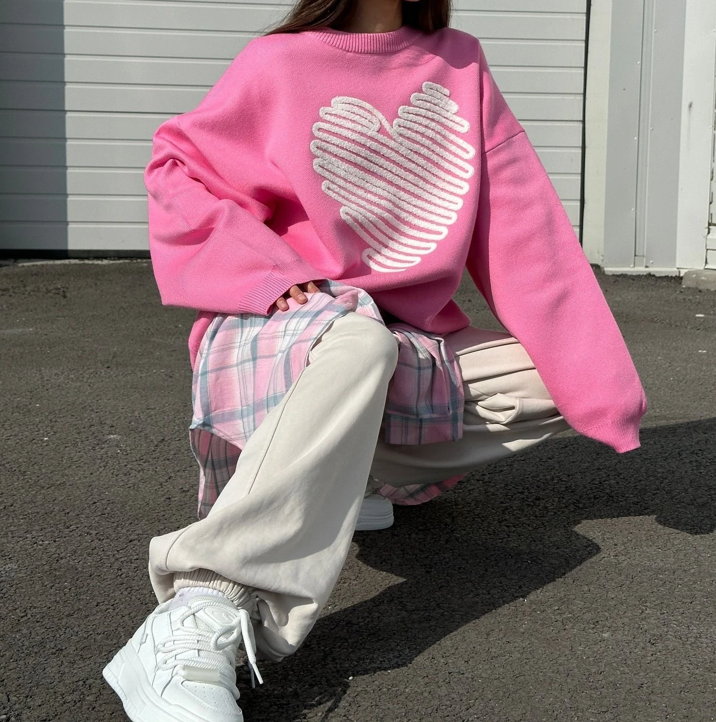 

2025 Love Sweater Women's Top - Unique Style Lazy Trend