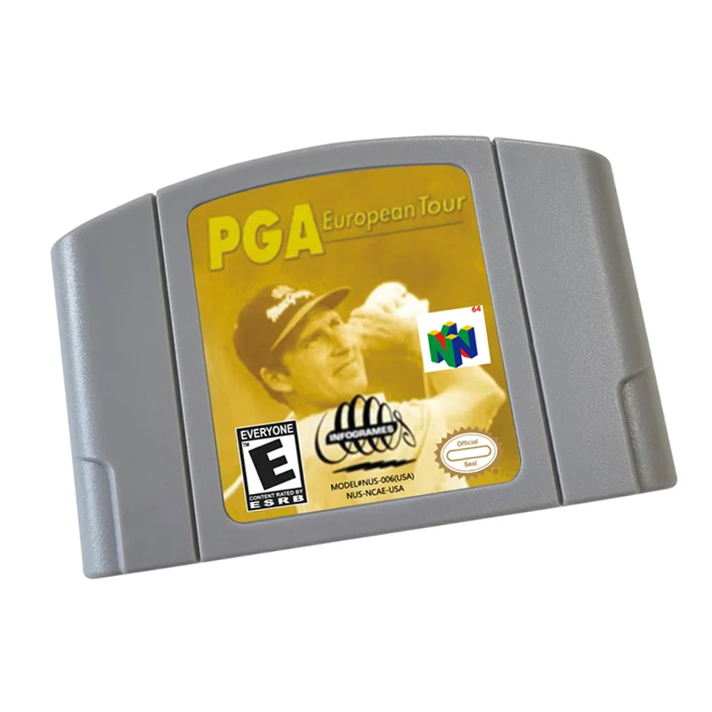 N64 games Cartridge PGA European Tour  NTSC Version Retro Games reconstructed