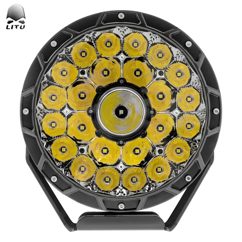 120w off road truck led laser work lamp 6000k high bright 9 inch truck tractor trailer driving light UTV ATV light system