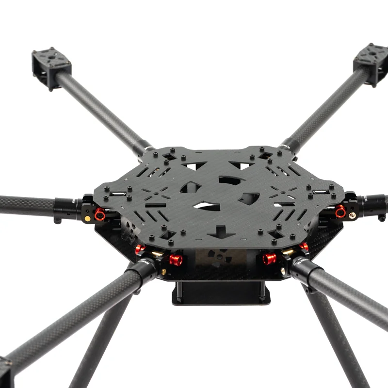 F850 Full Carbon Fiber F 850 Hexa-Rotor Frame Foldable Arm Hexacopter Frame Kit with Unflodable Landing Gear for FPV