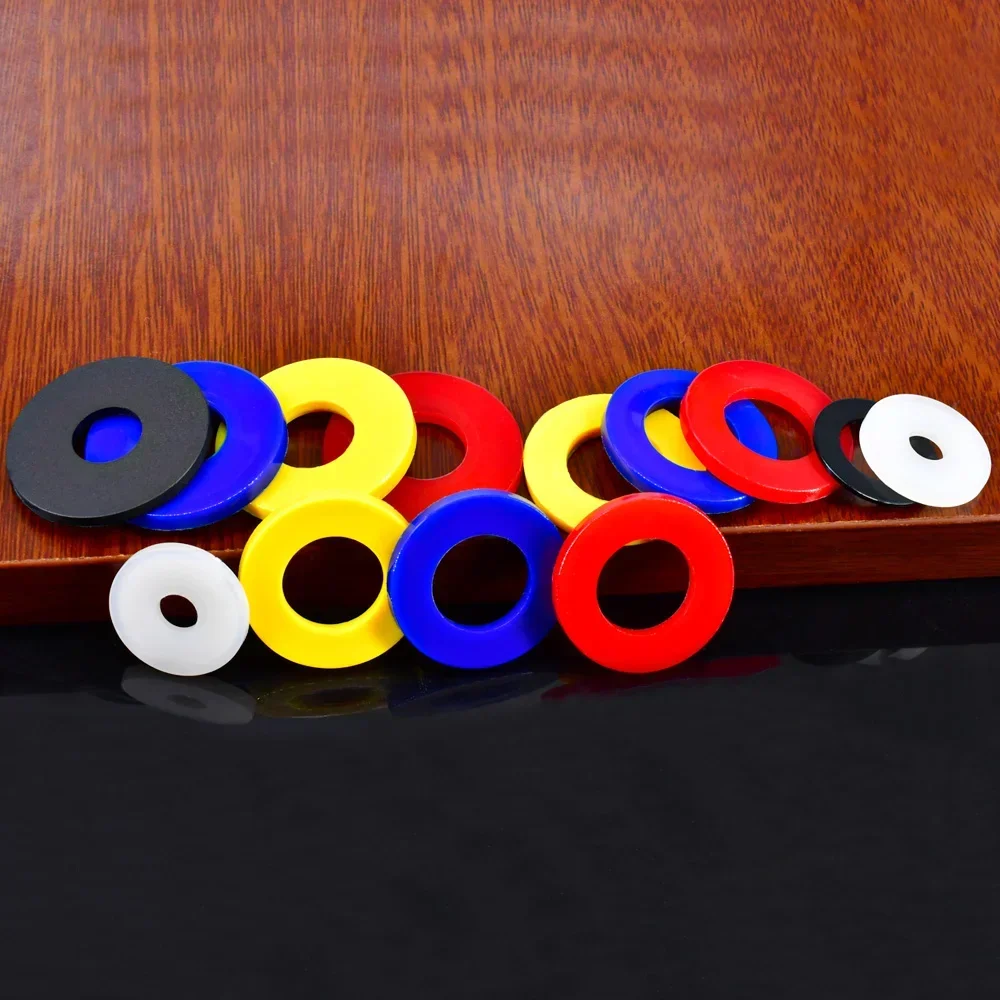 Multiple Colors Nylon Flat Spacer Plastic Washer O-ring Screw Gasket M2 M2.5 M3 M4 M5 M6 M8 M10 M12~M18 Nylon Insulation Spacer