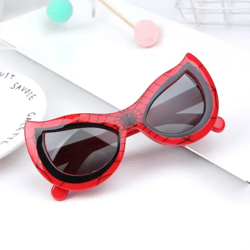 Kids Spider Sunglasses Boy Girl Cat Eye Flexible Sun Glasses UV400 Anti UVA UVB Sunshades Outdoor Goggles