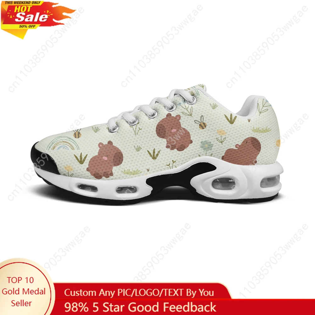 

Легкая спортивная обувь Capybara, кроссовки на воздушной подушке, мужские и женские подростковые кроссовки высокого качества с героями мультфильмов на заказ, сетчатые кроссовки для отдыха