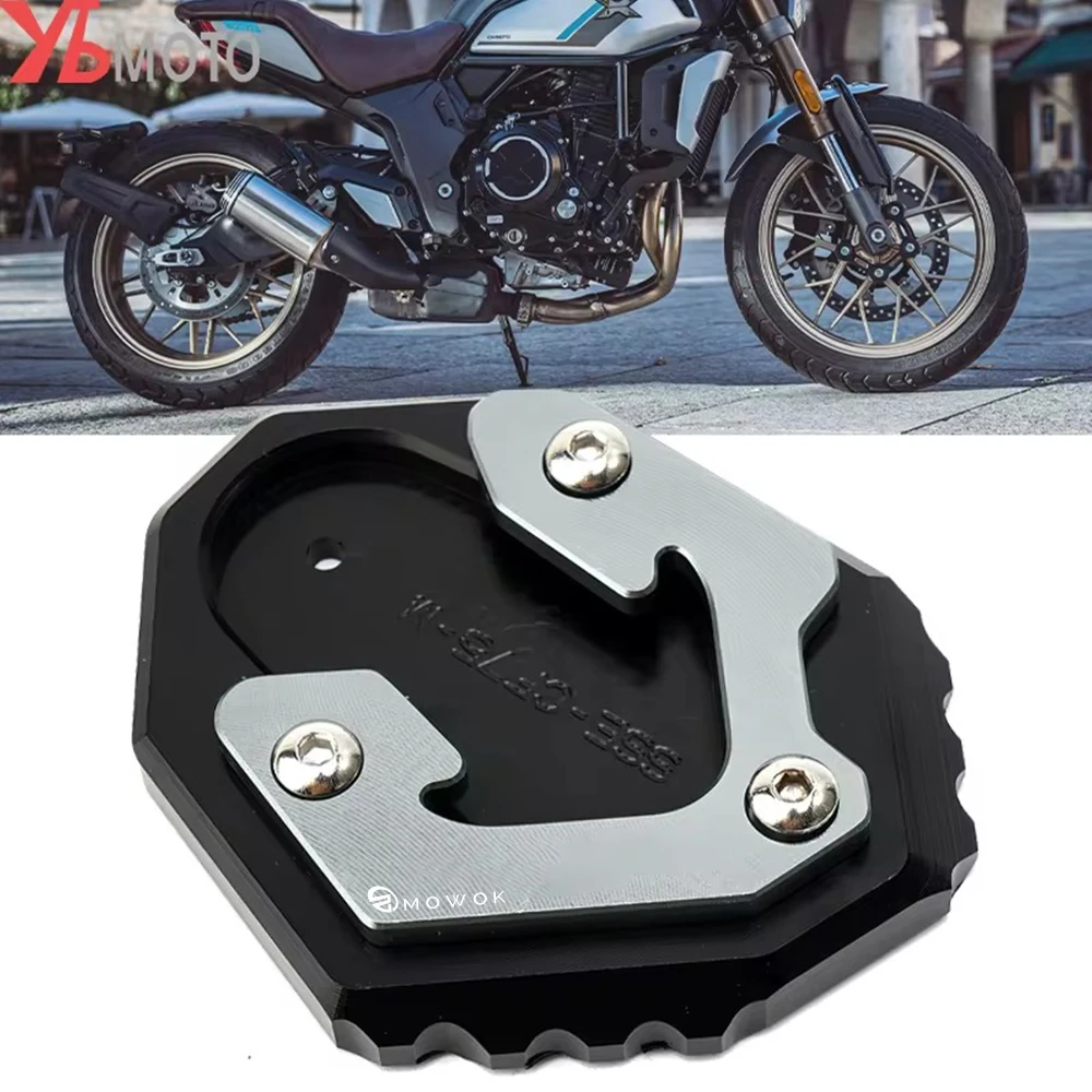 For CFmoto CLX 700 700CL-X 700CLX clx700 CL-X Adventure Accessories Motorcycle CNC Kickstand Side Stand Extension Support Plate