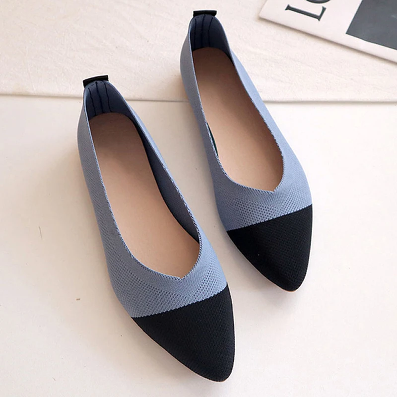 Fashion Simple and Comfortable Soft Sole Soft Surface 2023 Leisure All Pointed Toe Slip-on Shoes Women