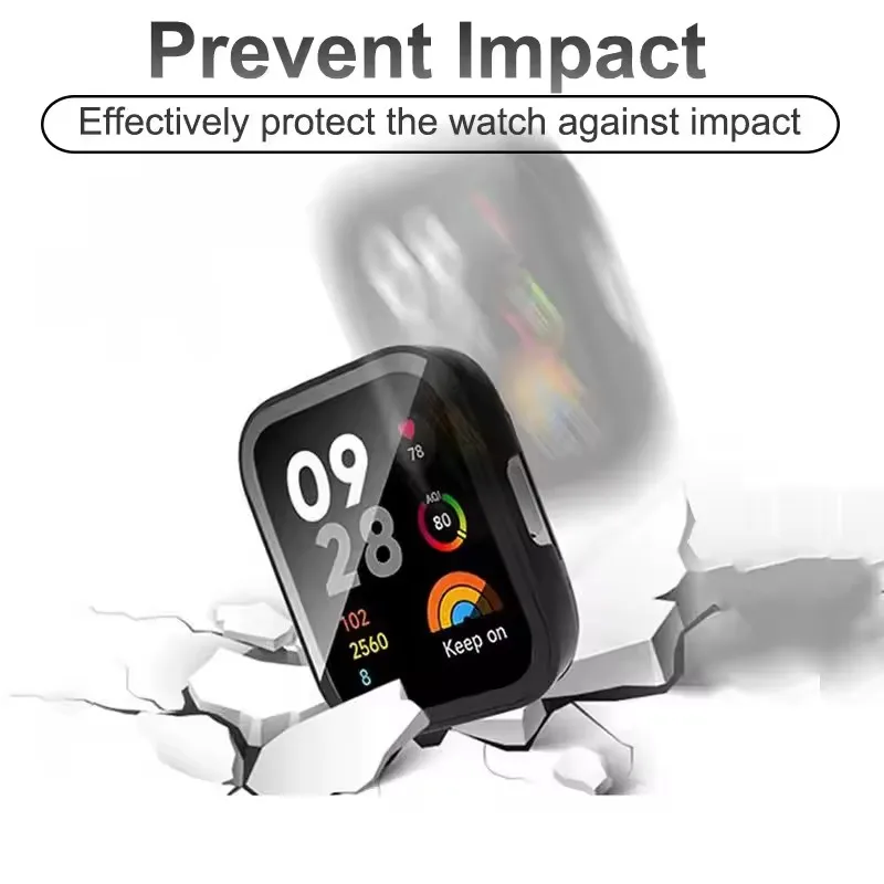 Case+Glass for Redmi Watch 3 Active Bumper Screen Protector Cover for Xiaomi Redmi Watch 3Active Accessories image 4