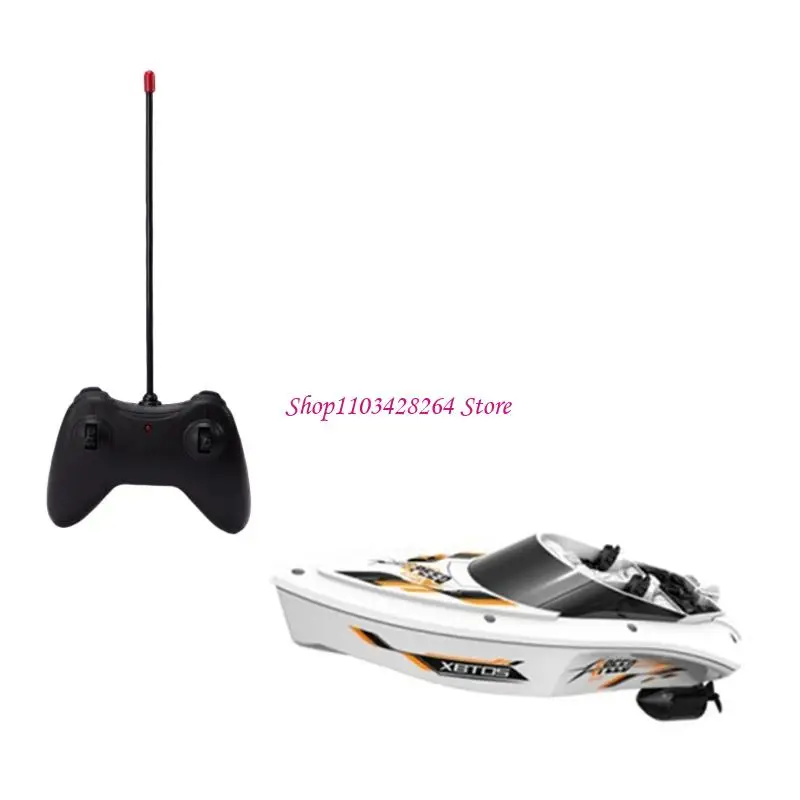  Cool Waterproof Remote Control Ship Interactive Electric Boat Toy Lake Swimming Pool Boat Suitable for Beach Fun