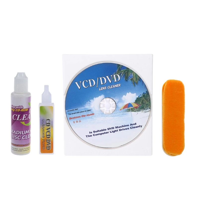 090f 4 in 1 Disc Cleaner Cleaning Washing Liquid Digunakan untuk membersihkan DVD