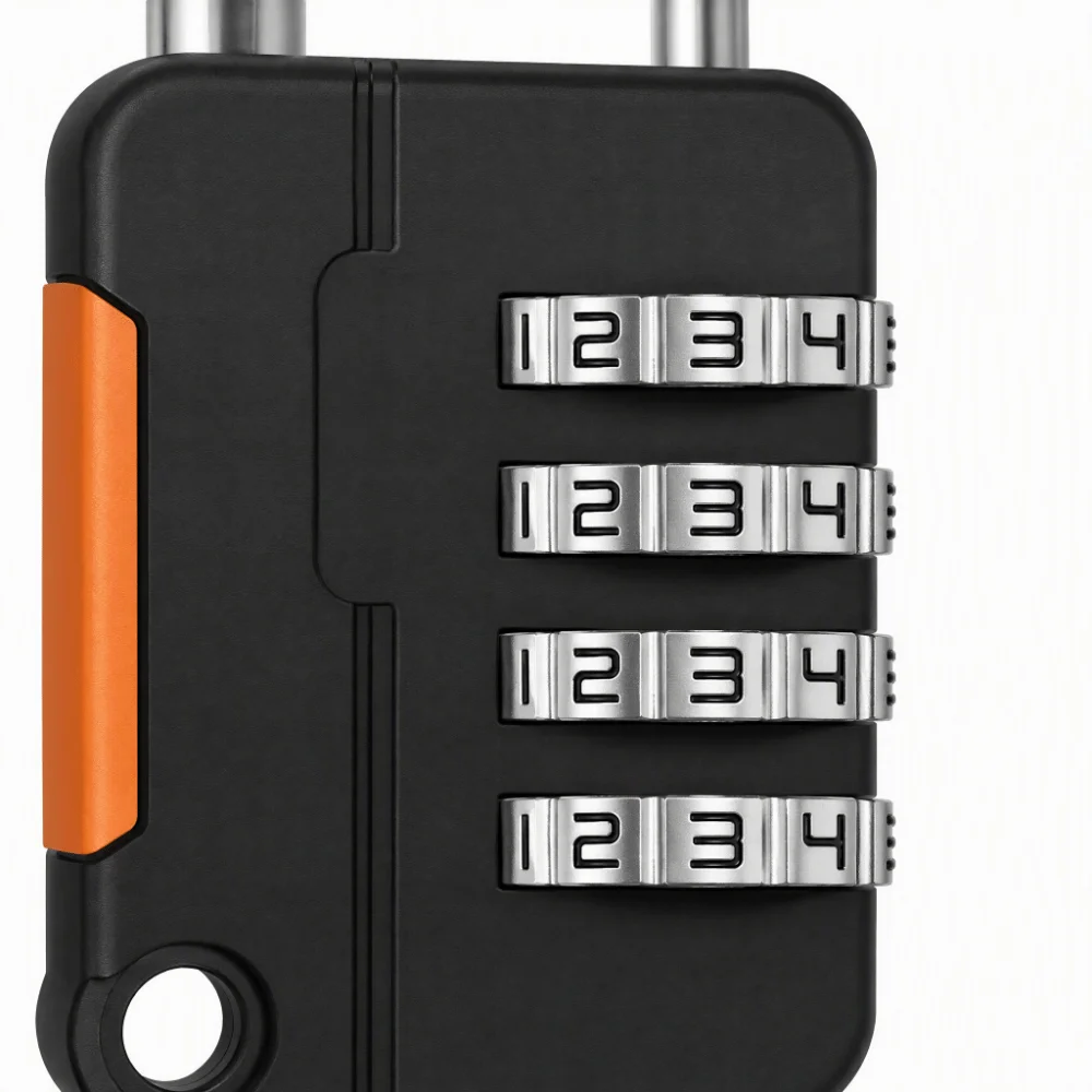 3pcs Outdoor Portable Suitcase Combination Lock 4 Digit Resettable Combination Padlock Luggage Digital Padlock Sports Bags