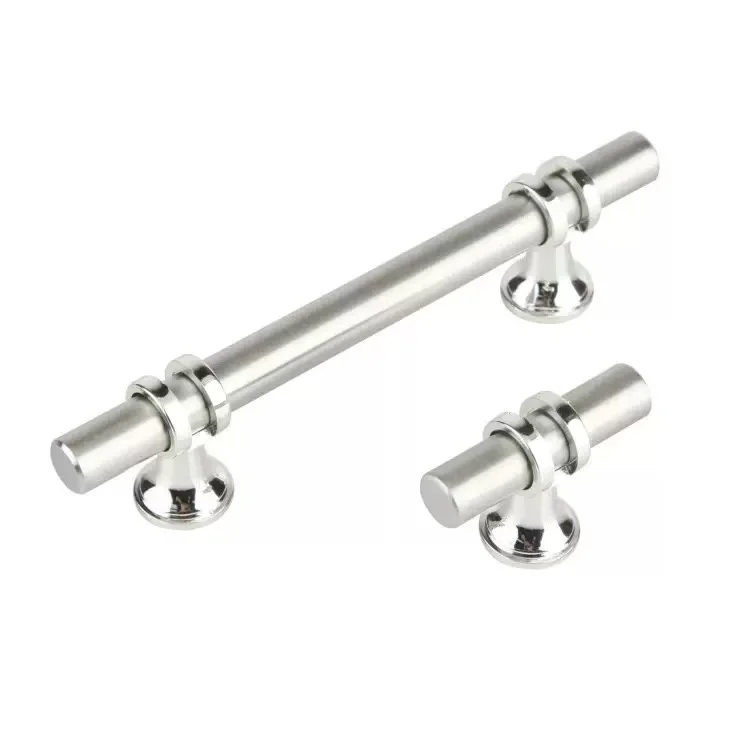 1PCS Stainless Steel Luxury Light Handle Nordic Simple Modern for Cabinet Wardrobe Door Drawer - Silver