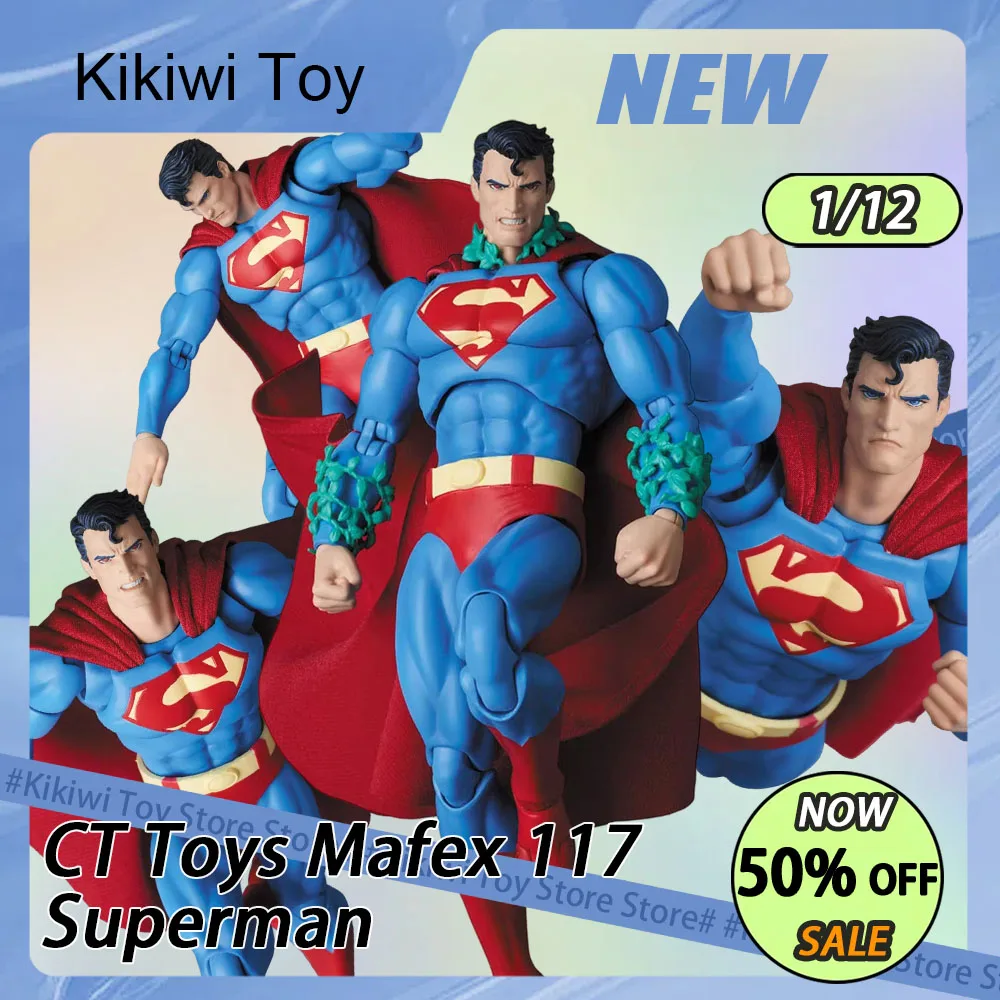 

Новая коллекционная фигурка CT Toys 1/12: Супермен (Hush) в аниме-стиле, Mafex 117, с тканевым костюмом, модель-статуэтка DC, подвижная игрушка, подарок