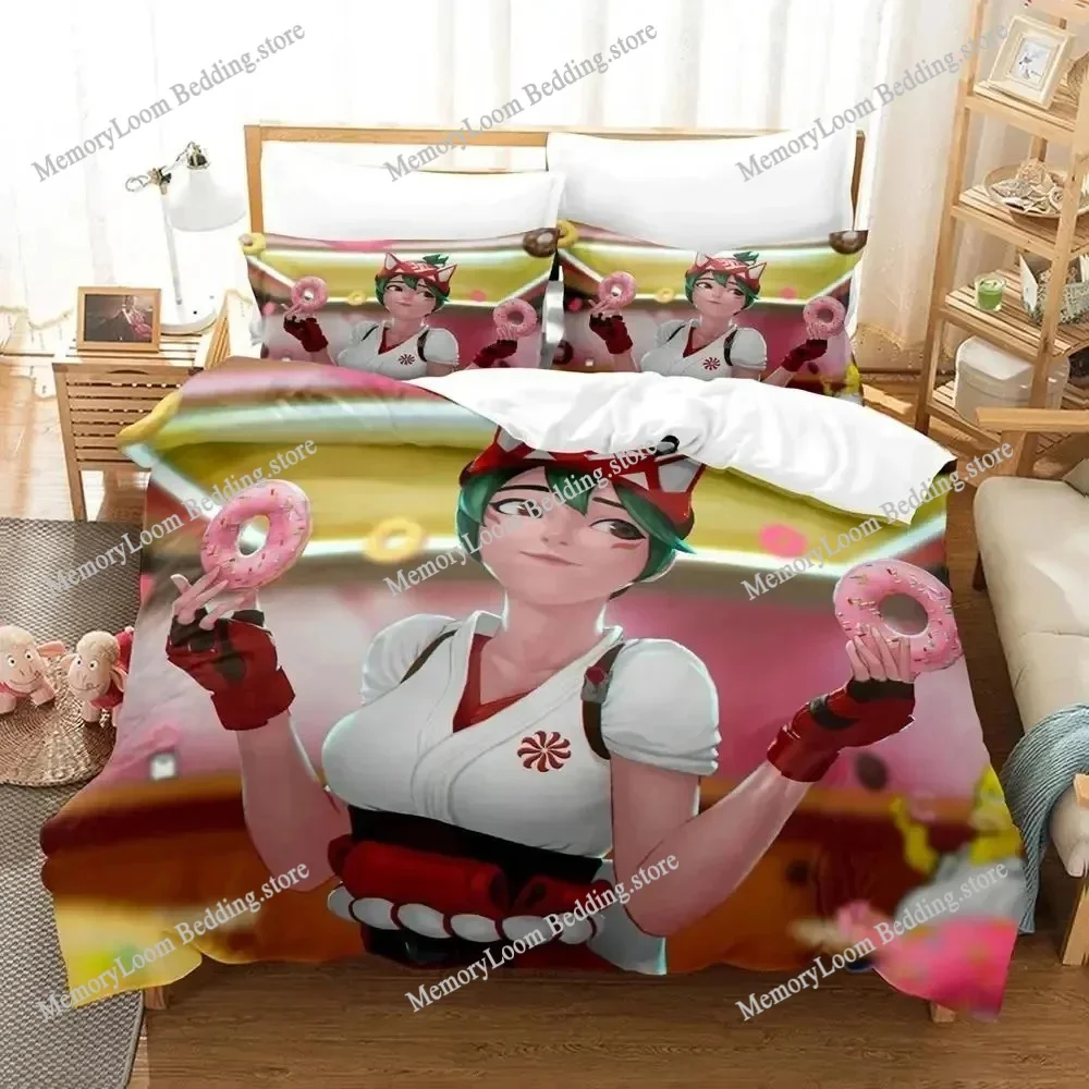 

Game Overwatch Kiriko Heads Bedding Set Boys Girls Twin Queen Size Duvet Cover Pillowcase Bed Kids Adult Home Textileextile