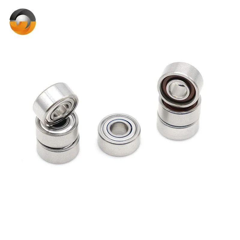 Miniature Stainless Steel High Speed Bearings 10PCS SR2-5ZZ  3.175 x 7.938 x 3.571mm HandpieceTurbineDental Drill Bearing