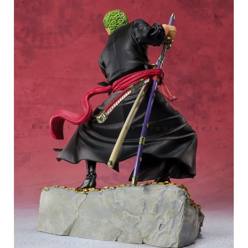 In Stock Original Bandai Figuarts ZERO One Piece Zoro Action Figure ภาพเคลื่อนไหวของเล่นของขวัญสะสมงานอดิเรกอะนิเมะของแท้