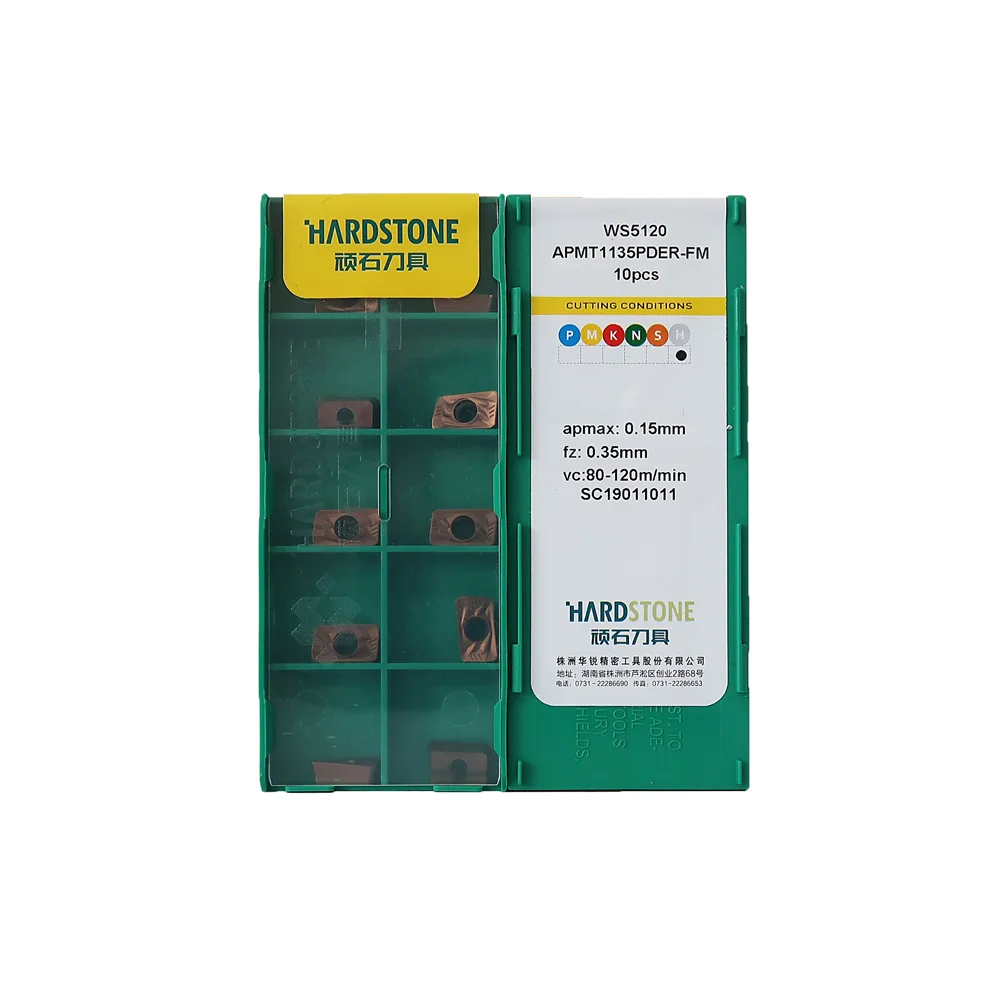 

HardStone 100% Original Square Shoulder Milling Insert APMT APMT1135 APMT1135PDER APMT1605PDER FM WS5130 WS5120 HS5130 HS5115