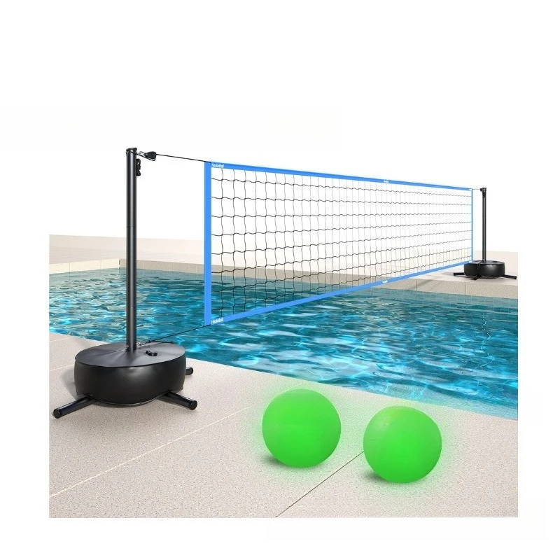 

New Outdoor Indoor Entertainment Water Volleyball Grid Set Portable and Removable Folding