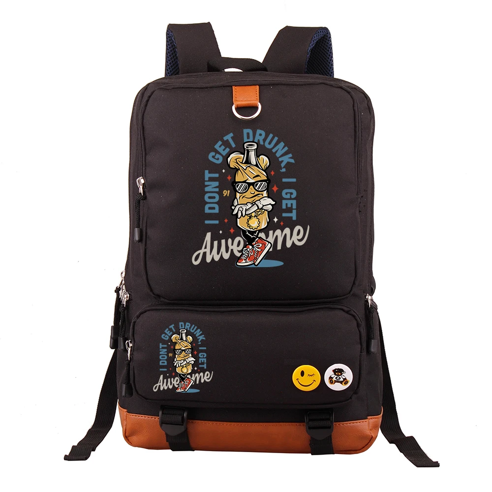 

Cartoon Laptop Backpack Large Capacity Casual Business Travel Bag Student School Bag Double Shoulder Bag for Junior High School