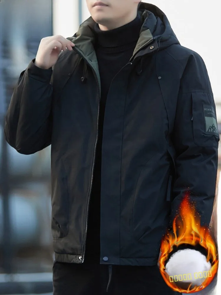 

Мужская зимняя утепленная ветрозащитная куртка Paul с капюшоном, износостойкая, на молнии, с длинными рукавами, повседневная, молодежная, из хлопка с наполнителем из пуха