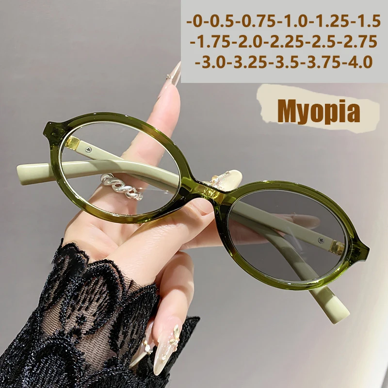 

Light-sensitive Color-changing Anti-blue Light Fashionable Miu-branded Hyperopia Correction Glasses 6058