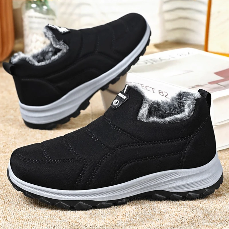 

Velvet thickened snow boots, cold-proof and warm boots, versatile slip-on short boots, cotton shoes, cotton boots