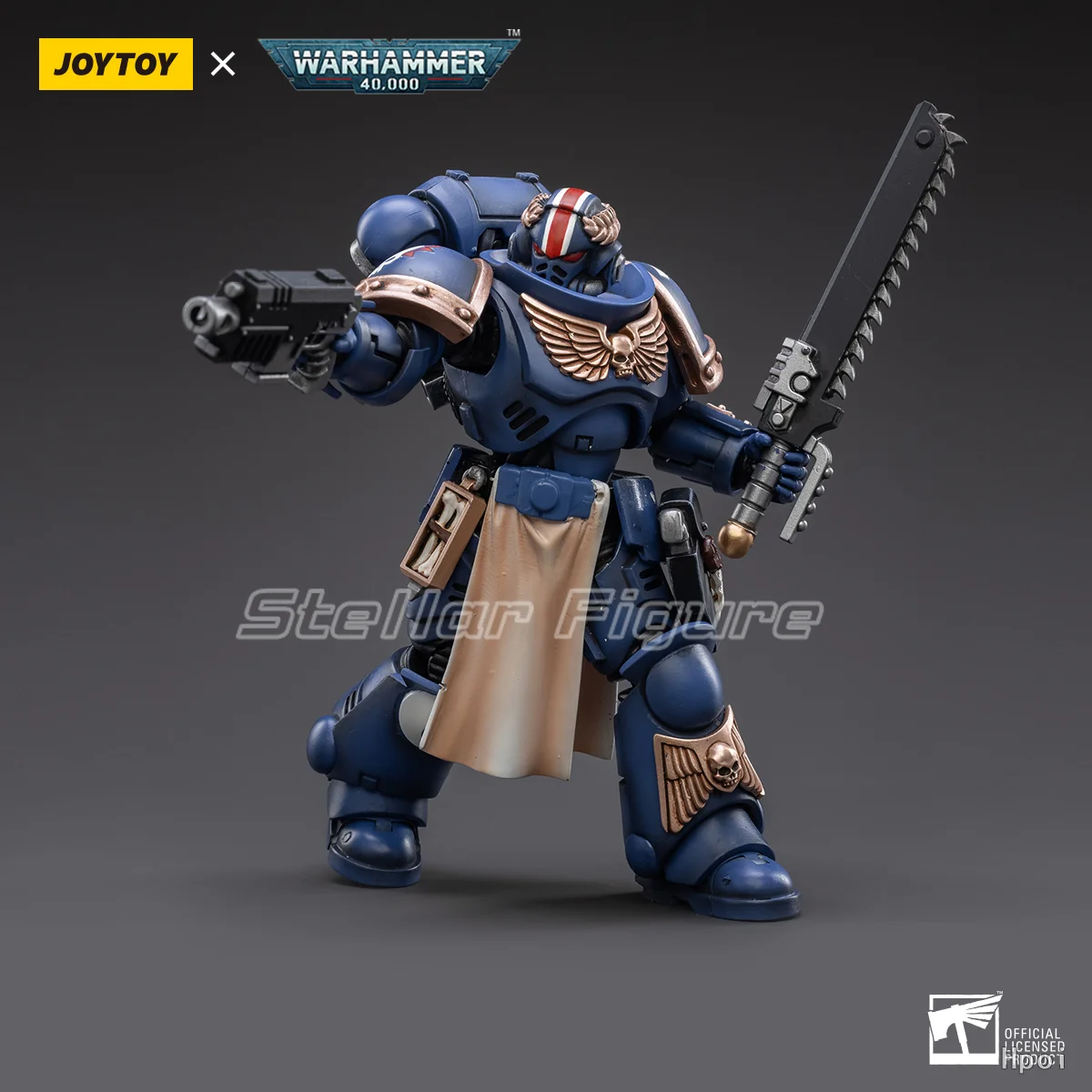 

【SF】JOYTOY Warhammer 40K 1/18 Фигурка Ультрамаринов Primaris Лейтенант Гохия Модель Подарки Коллекция