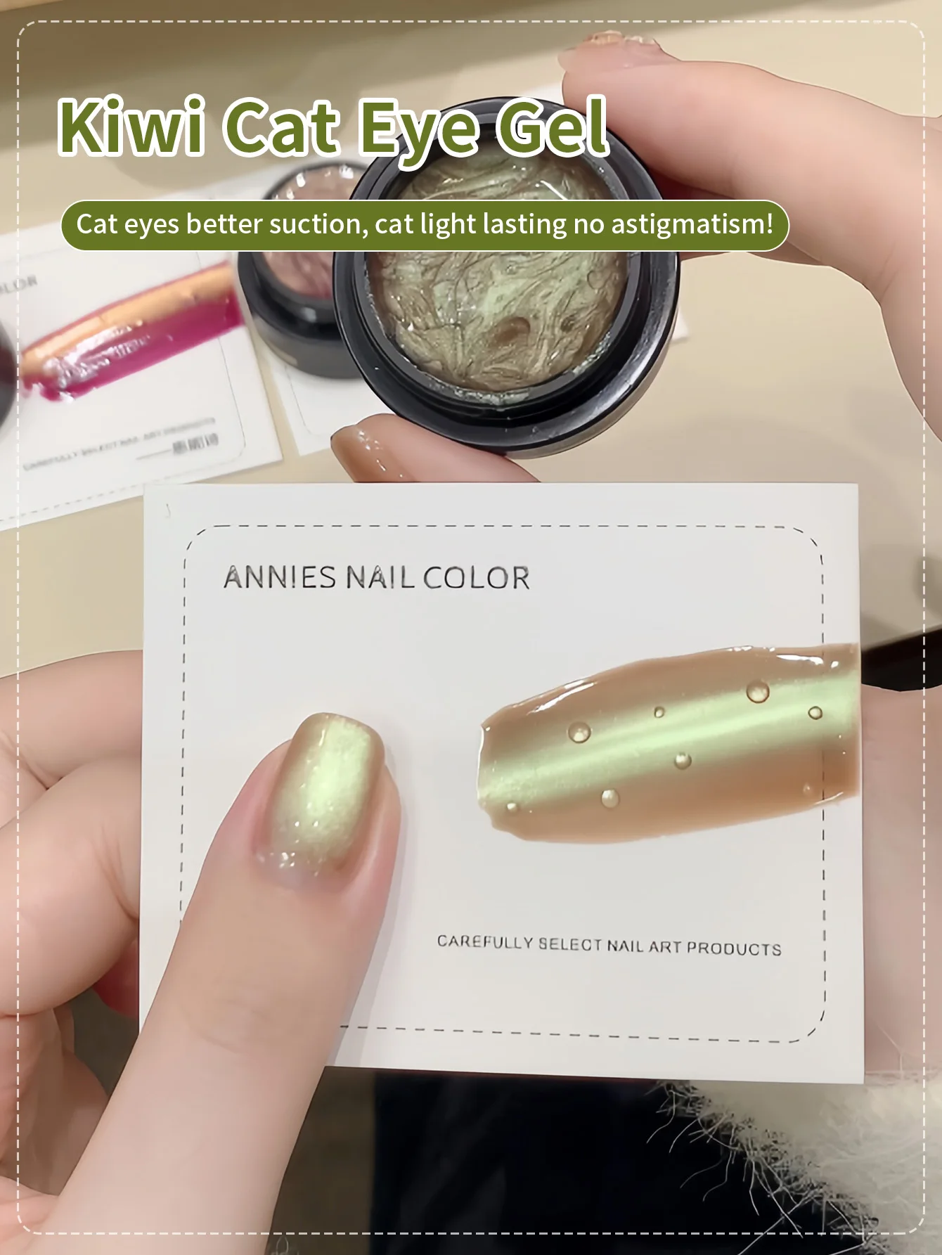 

5 мл Kiwi Green Light Cat Eye Магнитный гель-лак Soak Off УФ-светодиодный лак Виноградно-фиолетовый сочный персик Гель для кошачьего глаза Маникюрный салон DIY