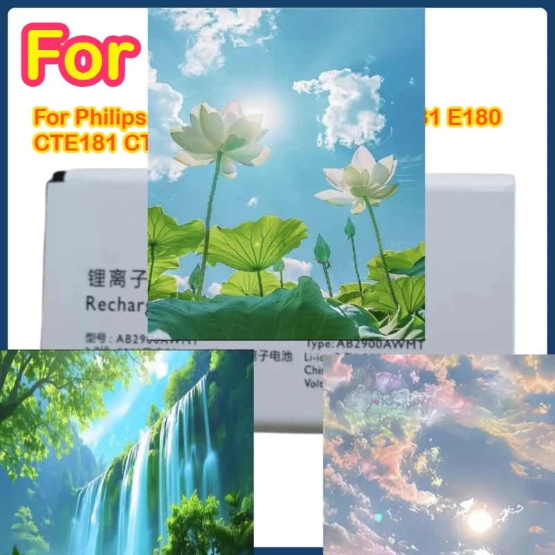 

AB3100AWMT 2900mah Battery For Philips Suitable for Philips E181X X1560 X1561 X5500 AB2900AWMC batteries AB3100AWMT