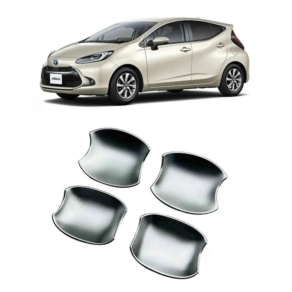 

Dedicated Exterior Door Handle Cup Protector Decal Trim For Toyota Aqua MXP 2021 Auto Body Scratch Protection