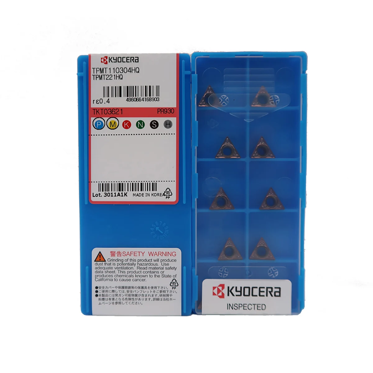 Kyocer a 100% Original TPMT TPMT110308HQ TPMT110304HQ TPMT090204HQ PR930 TPMT110304HQ TPMT110304 XP PR1125 Turning Inserts