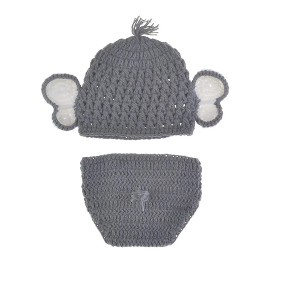 1 مجموعة الفيل الطفل التصوير ازياء عالية الجودة تنفس الرضع صور الدعائم صور الزي الحياكة اليدوية الإبداعية