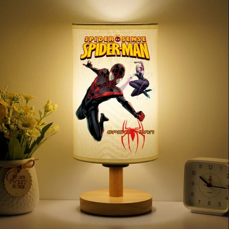 

Marvel Peripheral Movies SpiderMan Bedroom Sleep Light Creative Cartoon Soft Light Night Light Tableside Table Lamp Gifts