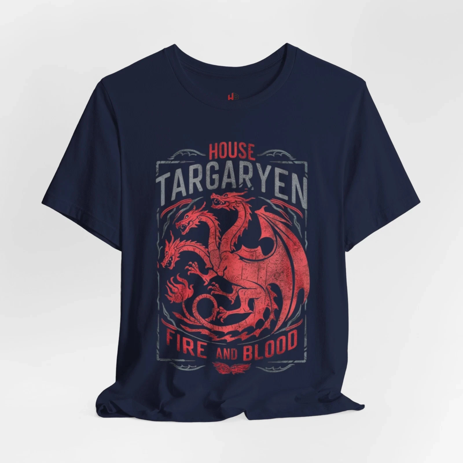 House of The Dragon Shirt Fire and Blood House Targaryen Team Black Shirt