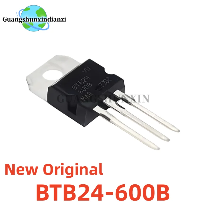 10-20-30PCS 100% New Original BTB24-600B BTB24600B BTB24 TO-220 24A/600V Bidirectional thyristor Best Quality In Stock