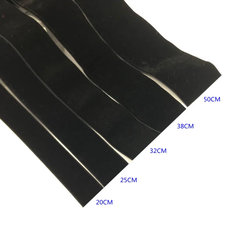 2 Yard 20mm 30mm 38mm 50mm Schwarzes Elastisches Samtband Einseitig Velours-Gurtband für Stirnbänder Bekleidung Nähzubehör – Detail 3
