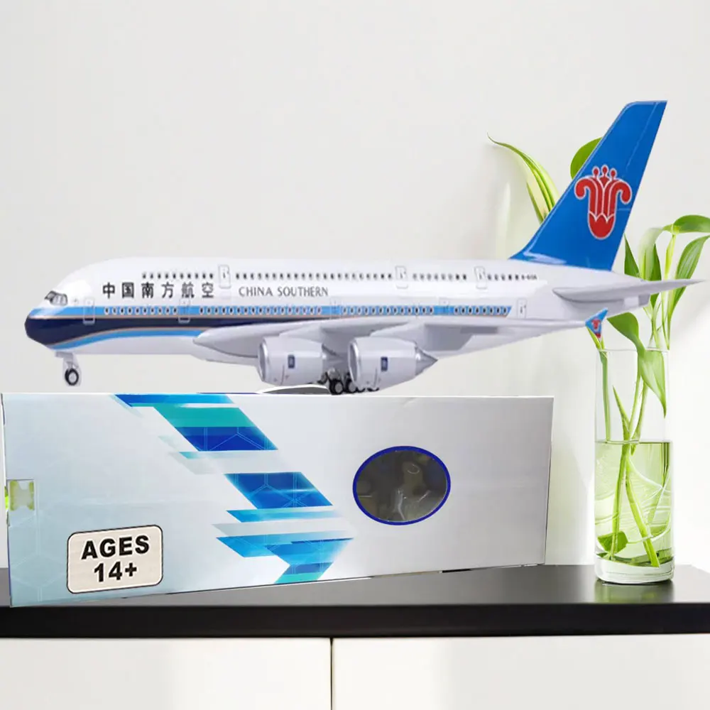 

1/160 Scale Newly Painted Model A380 China Southern Airlines Die-cast Resin Airplane Collection Display Decoration Gifts