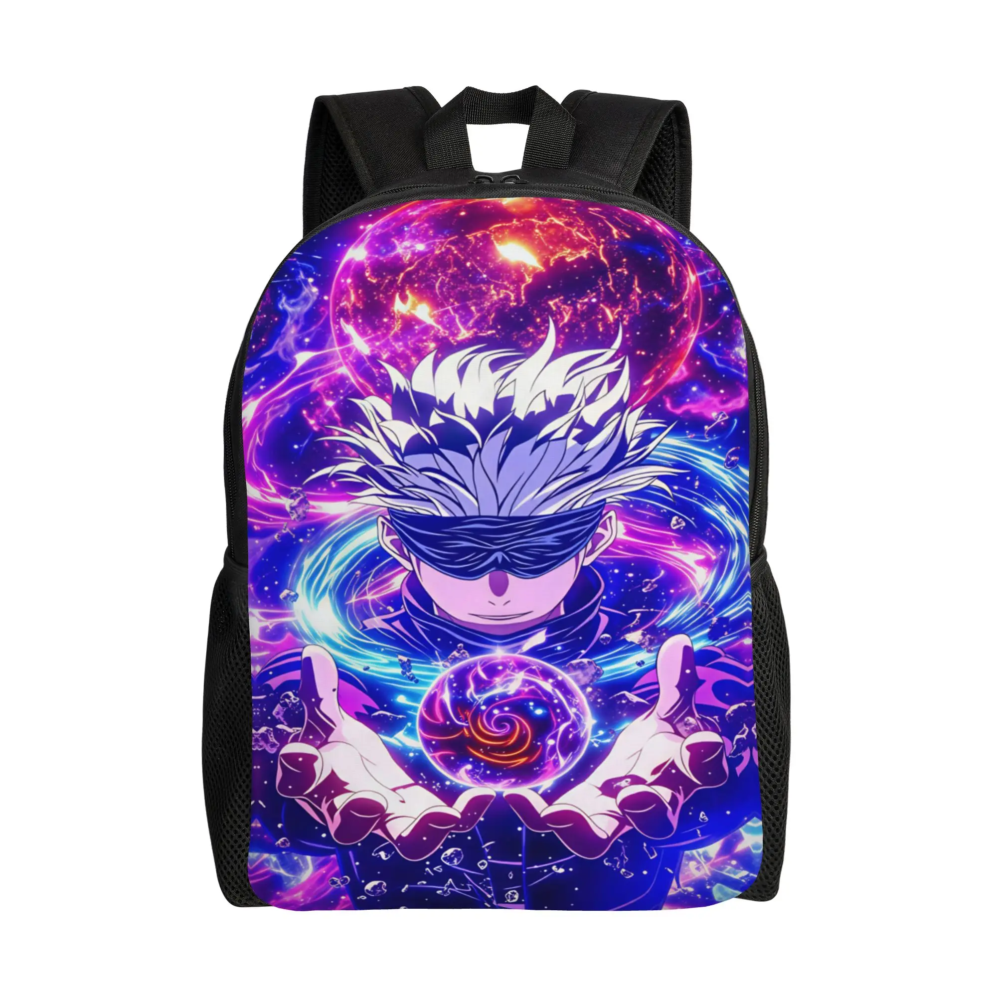 Anime J-Jujutsus K-Kaisens Backpack  Student Unisex Polyester University Backpacks Big Novelty High School Bags Rucksack