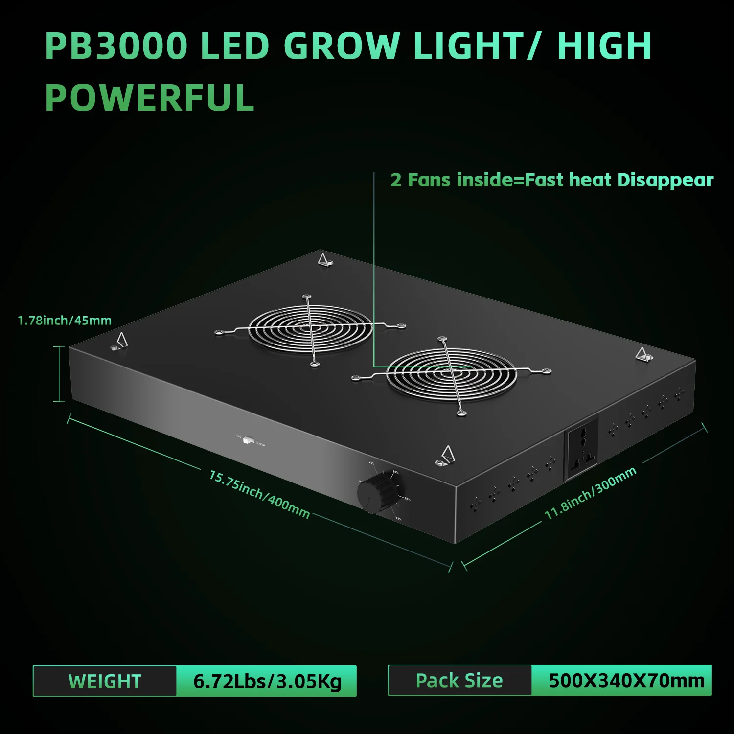 300W  LED Grow light Dimmable Driver Full Spectrum Sunlike Growing Lamp For Indoor Plant Flower Greenhouse