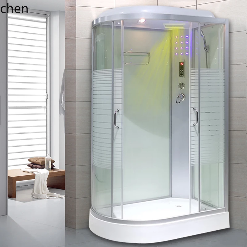 CZ shower room, sauna room, integrated bathroom, fully enclosed bathroom room, tempered glass, dry and wet separation