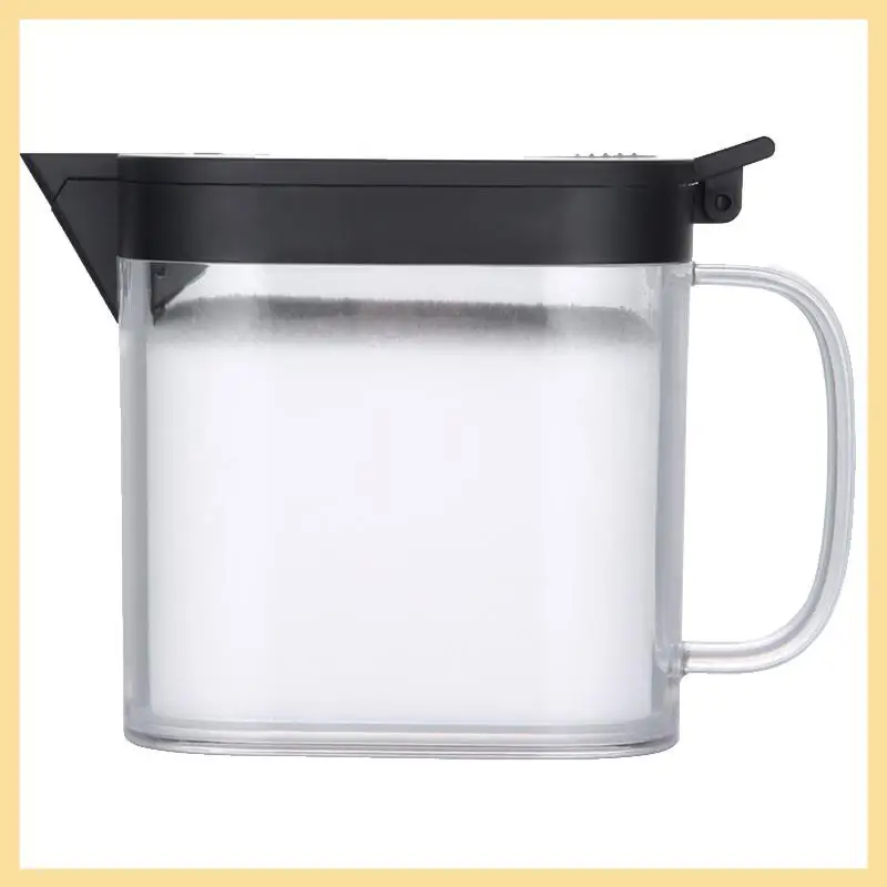 GOOD-Auto Flip Seasoning Box Wall Mounted Plastic Condiment Container With Spoon,Spice Jars Kitchen Supplies