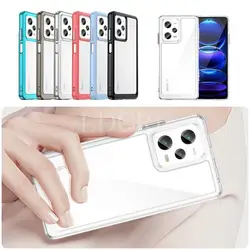 For Xiaomi Redmi Note 12 Pro Plus Case Luxury Silicone Clear Shockproof Cover Redmi Note 12 Pro Plus Turbo 11S 11 Pro Plus Case