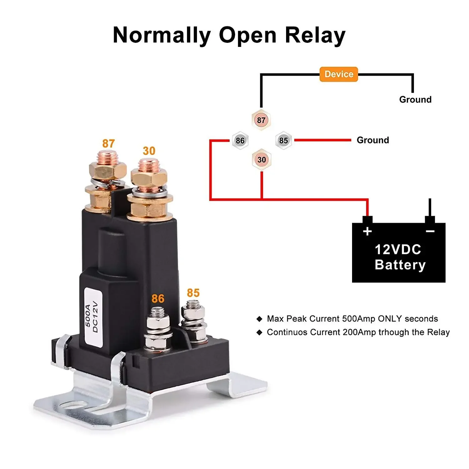 12V Starter Solenoid Relay Switch 4 Terminal for Husqvarna Craftsman Sears Roper AYP Toro 740207 109081X 145673 Lawn Mower