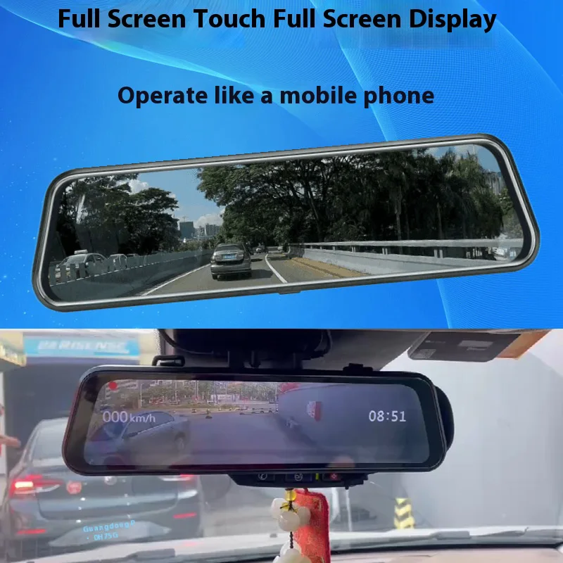 For Crown Victoria  4K WIFI GPS Car Dvr Mirror Dash CamDual Lens Dashcam Drive Recorder Stream RearView Mirror IPS Screen Camera